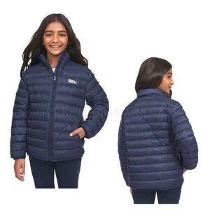 NWT EDDIE BAUER KIDS YOUTH DOWN PACKABLE JACKET SIZE SMALL 6/7 NAVY